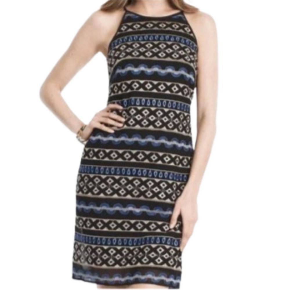 WHBM Embroidered Shift Dress Sz 2 NWT